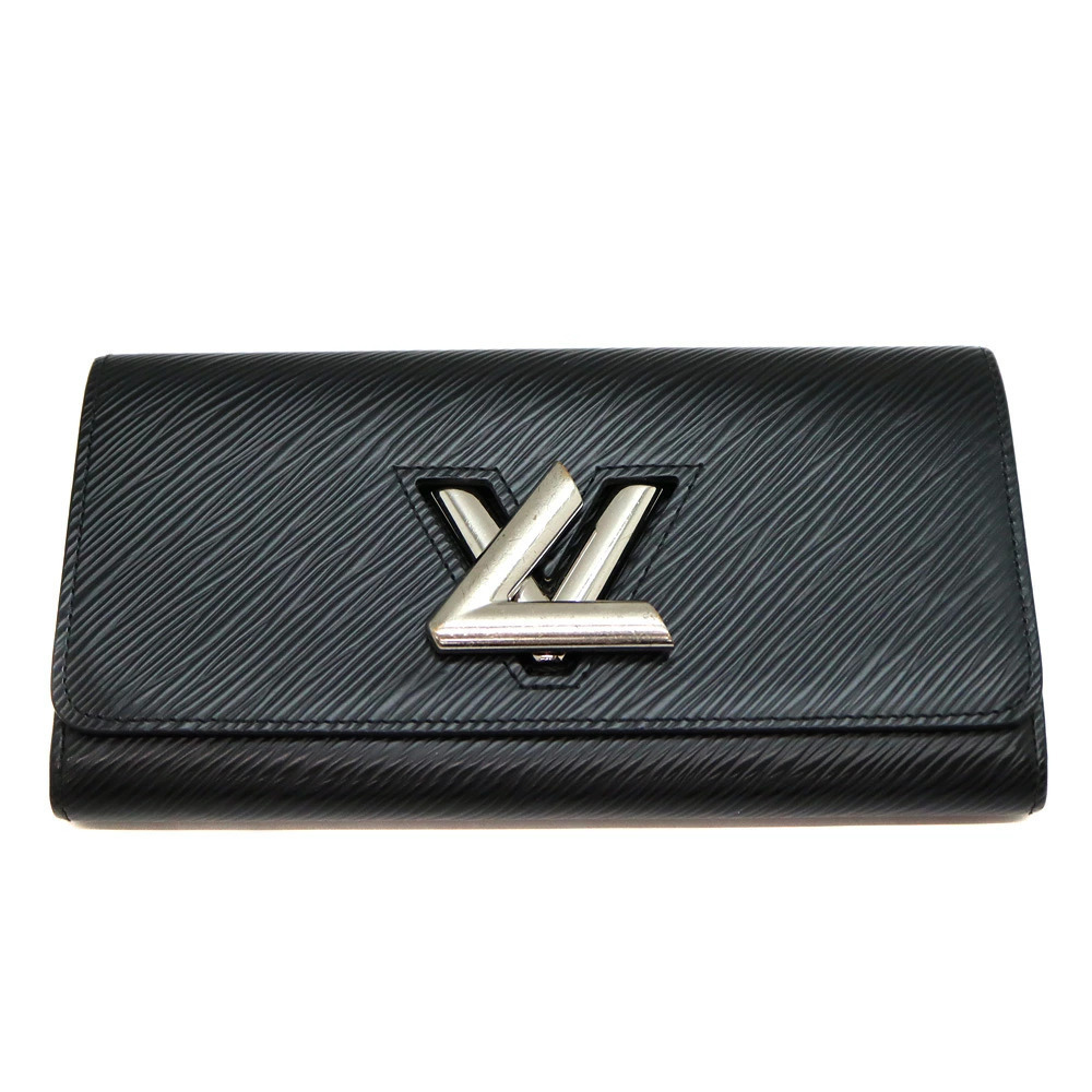 Louis Vuitton Portefeuille Twist Epi Leather Wallet Black